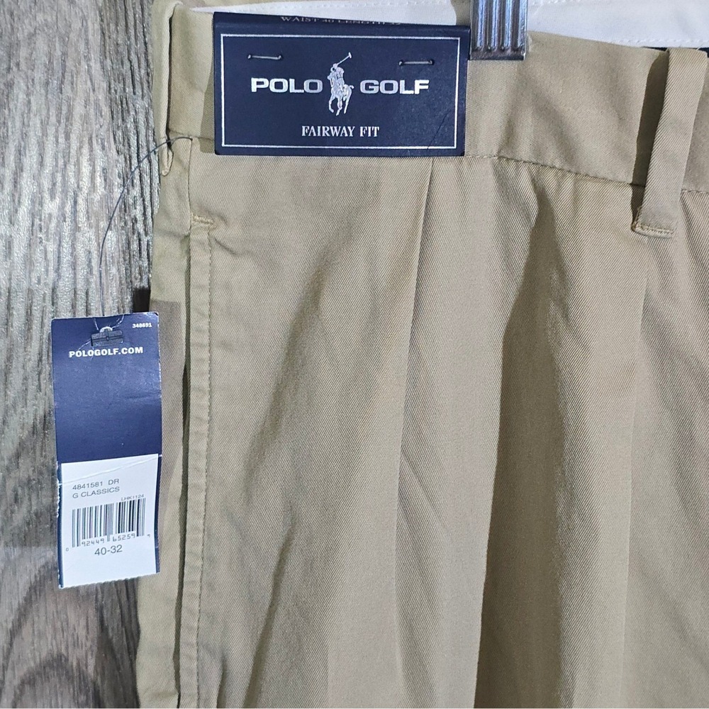 Polo Golf Ralph Lauren Fairway‎ Fit Chino Pants 40x32 (Hemmed 30.5) Tan NWT